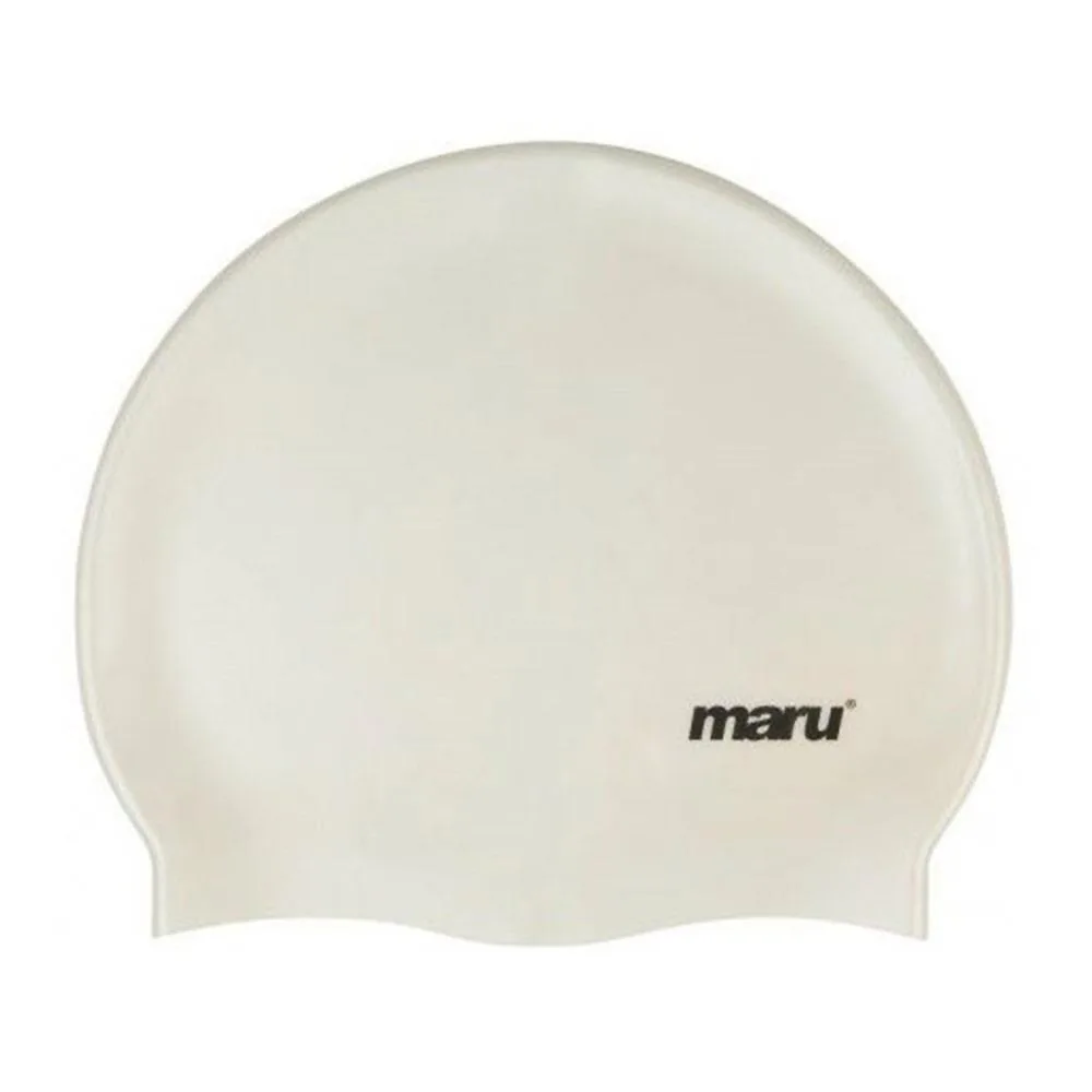Шапочка для плавания Maru Solid Silicone белая