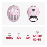 Шлем велосипедный детский ABUS Smiley 3.0 Princess розовый — фото 5