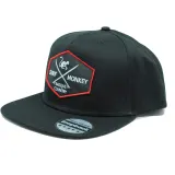 Surf Monkey Кепка трекер с плоским козырьком Snapback, для взрослых, один размер (чёрная) — фото 1