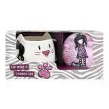 Safta Чашка с блюдцем Santoro London Gorjuss Ruby Wild керамика — фото 1