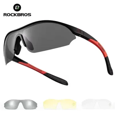 Спортивные велосипедные очки ROCKBROS поляризационные со сменными линзами