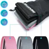 Тканевые резиновые петли REVITY Hip Bands, набор 3 шт. с планом тренировок в PDF — фото 6