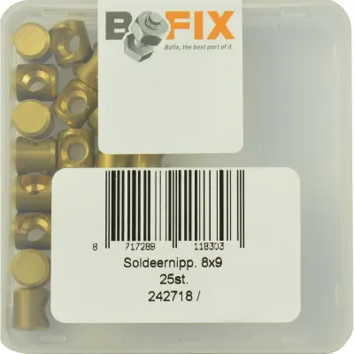 Наконечники тросов Bofix 8x9, 25 штук