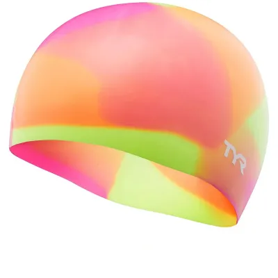 Шапочка для плавания детская TYR No Wrinkle Tie Dye
