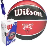 Мяч баскетбольный Wilson NBA Chicago Bulls с насосом и коробкой — фото 2