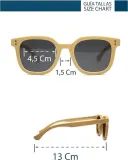 Surf Monkey Детские поляризационные солнцезащитные очки, защита UV400, чёрные — фото 6