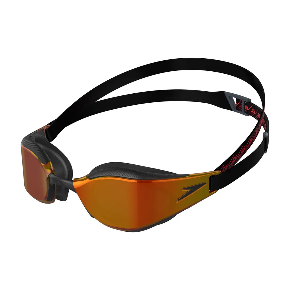 Очки для плавания Speedo Fastskin Hyper Elite Mirror, Один размер, Чёрный