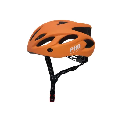 Шлем велосипедный для взрослых Pro Sport Lights оранжевый