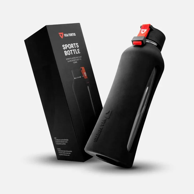 Бутылка стеклянная спортивная Via Fortis 550 мл