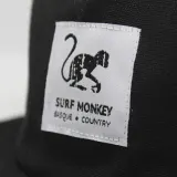 Surf Monkey Кепка трекер с плоским козырьком из органического хлопка чёрная — фото 3
