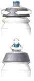 Pro Sport Lights 2 фляги для воды 750 мл, черная фляга — фото 3