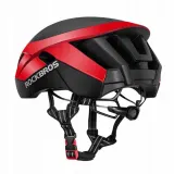 Шлем велосипедный Rockbros TT-30 чёрный с красным — фото 2