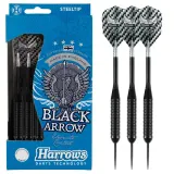 Дротики для дартса Harrows Black Arrow с латунным стволом, 24 г — фото 1