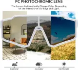 Очки велосипедные ROCKBROS UV400 фотохромные — фото 3