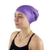 Indigo Sports Шапочка для плавания INDIGO XXL силиконовая для длинных волос — фото 4