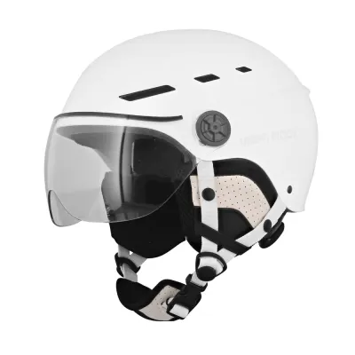 Шлем T'nB Visor с козырьком и прозрачным щитком, размер L 58-62 см, белый