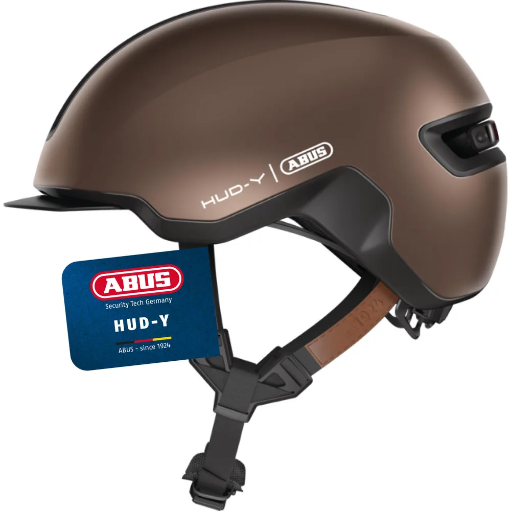 Городской велосипедный шлем Abus HUD-Y Urban, 51-55 cm, Ciemna ochra