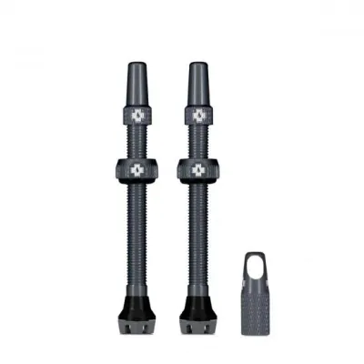 Ниппели бескамерные Muc-Off Tubeless Valve 60 мм серые