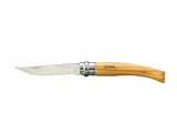 Складной нож Opinel Slim No.08 с узким лезвием и рукоятью из оливы — фото 1