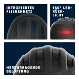 Детский велосипедный шлем Abus Smiley 3.0 Ace LED чёрный — фото 4
