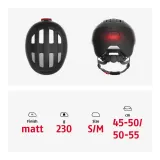 Детский велосипедный шлем Abus Smiley 3.0 Ace LED чёрный — фото 5