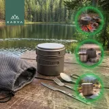 Менажка туристическая Kadva титановая Ultralight 1600 мл — фото 5
