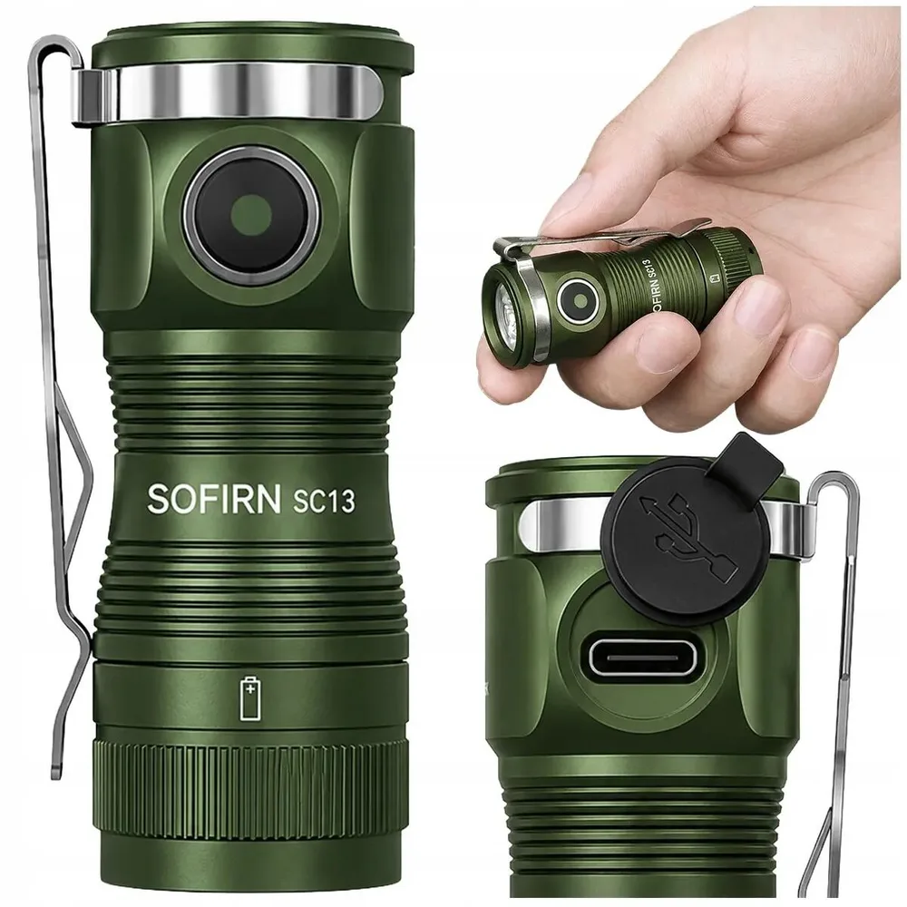 Туристический фонарь Sofirn SC13 1300 лм, магнитный, USB-C