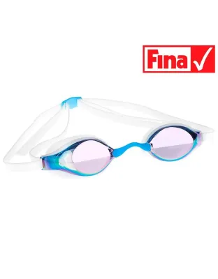 Очки для плавания Mad Wave Record Breaker Rainbow White/Blue