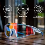Очки велосипедные Rockbros SP297 поляризационные UV400 с чехлом, унисекс — фото 5