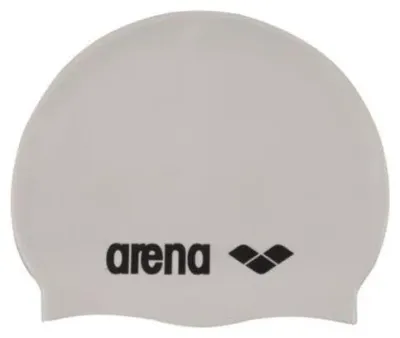 Шапочка для плавания Arena Classic Silicone белая
