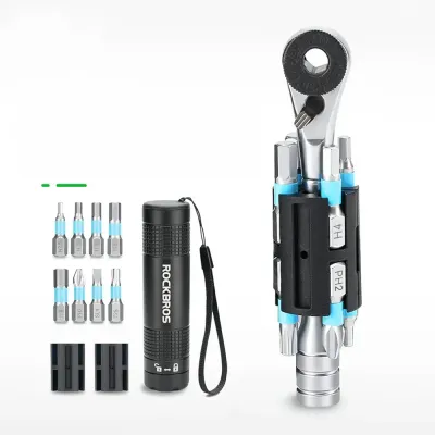 Мультитул велосипедный Rockbros TG-8601 с трещоткой и восемью битами S2