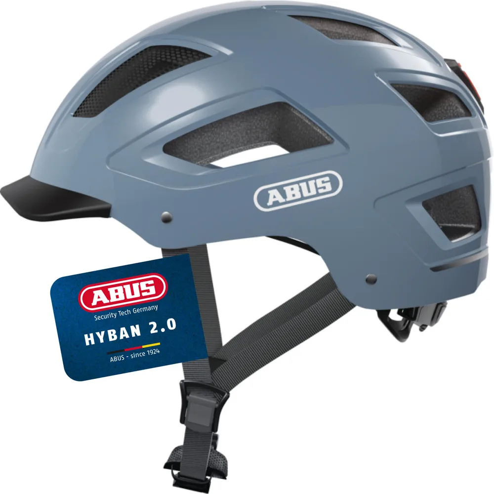 Шлем велосипедный Abus Hyban 2.0 Glacier Blue, M 52-58 см