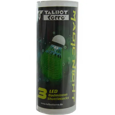 Воланы для бадминтона Talbot Torro Tato Magic Night LED, 3 штуки