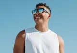 Очки солнцезащитные Knockaround Torrey Pines Sport, категория 3, поляризация, Jelly Black — фото 5