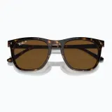 Очки солнцезащитные Ray-Ban RB2210 havana коричневые, поляризационные — фото 3