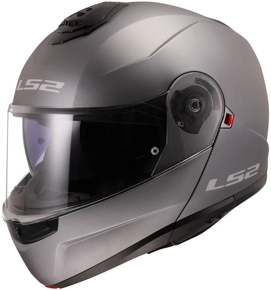L2S Шлем мотоциклетный модульный LS2 FF908 Strobe II матовый титан XL