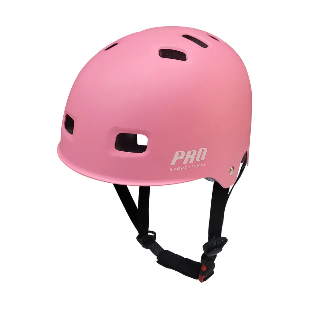 Шлем для скоростного электровелосипеда Pro Sport Lights NTA 8776 розовый
