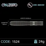 Дротики Winmau Callisto 2, вольфрам 90 процентов, стальной наконечник, 24 г — фото 4