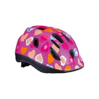 Шлем велосипедный детский BBB Cycling Boogy BHE-37 с рисунком сердце