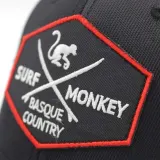 Surf Monkey Спортивная кепка с защитой UPF50+ из нейлона, чёрная — фото 3
