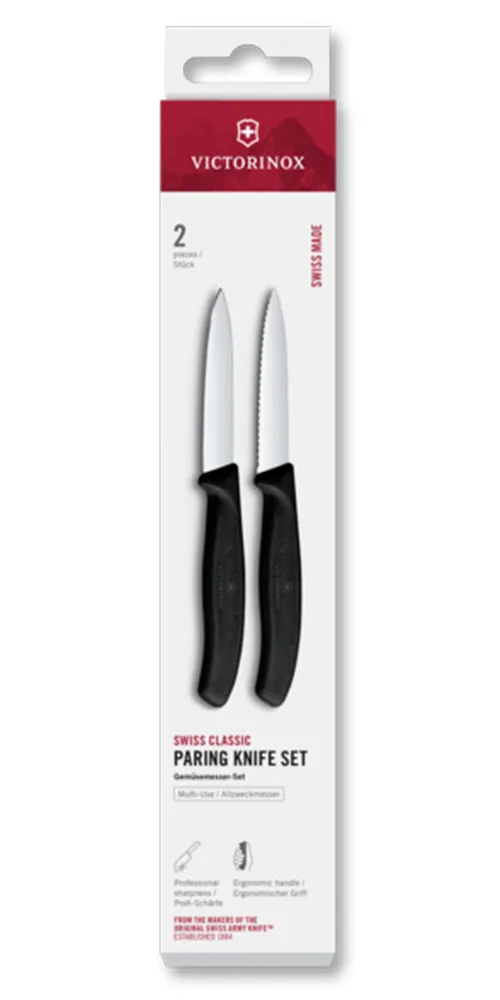 Victorinox Набор из 2 ножей гладкий и зубчатый 8 см Swiss Classic