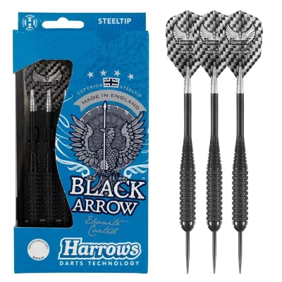 Дротики Harrows Steeltip Black Arrows, 23 г