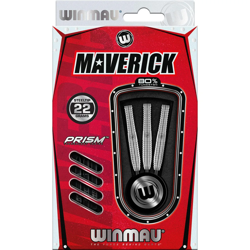 Дротики Winmau Maverick со стальным наконечником, 80% вольфрама