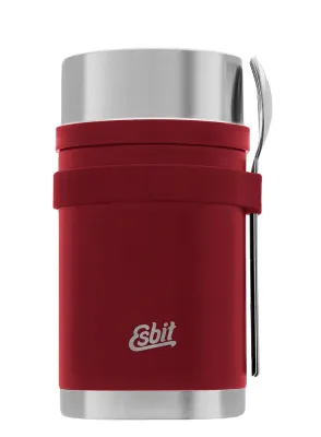Туристические столовые приборы Esbit Cutlery Set Incl. Silicone Band L, бордовый