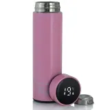Термокружка с LED-дисплеем Extralink Smart Travel Mug, розовая — фото 1