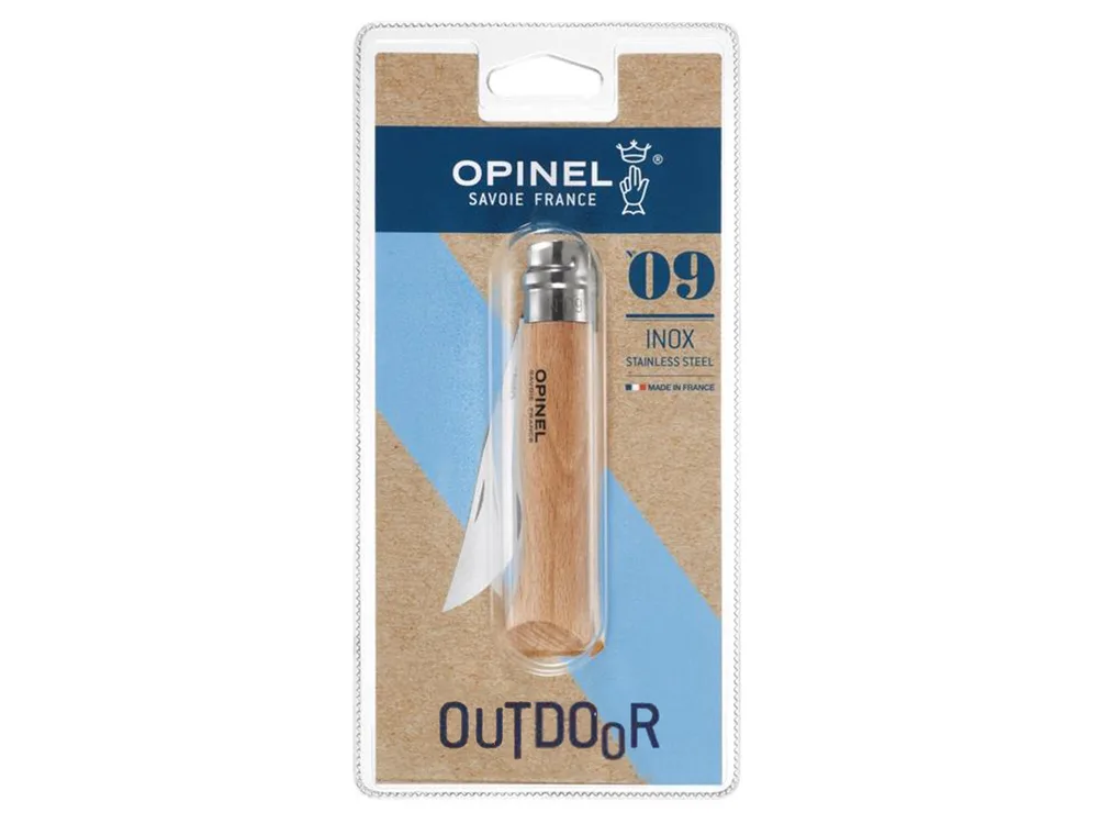 Нож складной классический Opinel Natural No.09, нержавеющая сталь