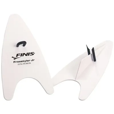 Детские лопатки для плавания FINIS Freestyler Hand Paddles Junior, белые