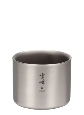 Кружка термическая Snow Peak Titanium Double Wall M 200 мл Stacking Mug