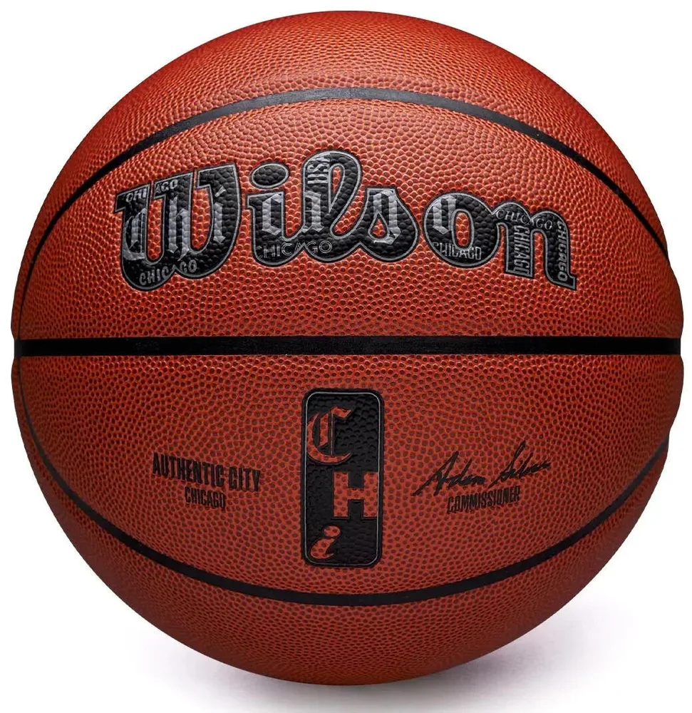 Мяч баскетбольный Wilson NBA Authentic City Chicago размер 7