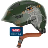 Детский велосипедный шлем Abus Smiley 3.0, зелёный глянцевый — фото 1